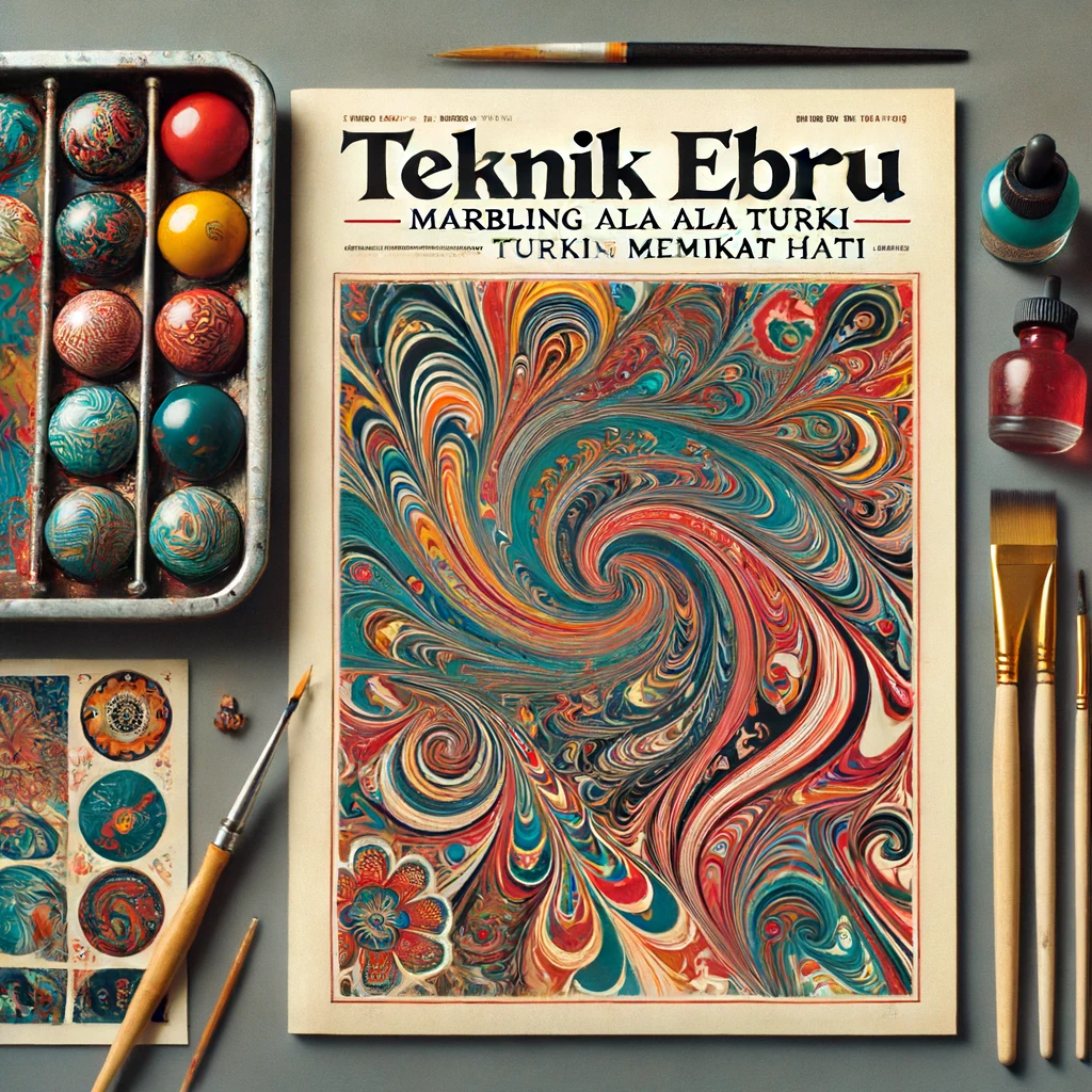Teknik Ebru: Marbling ala Turki yang Memikat Hati