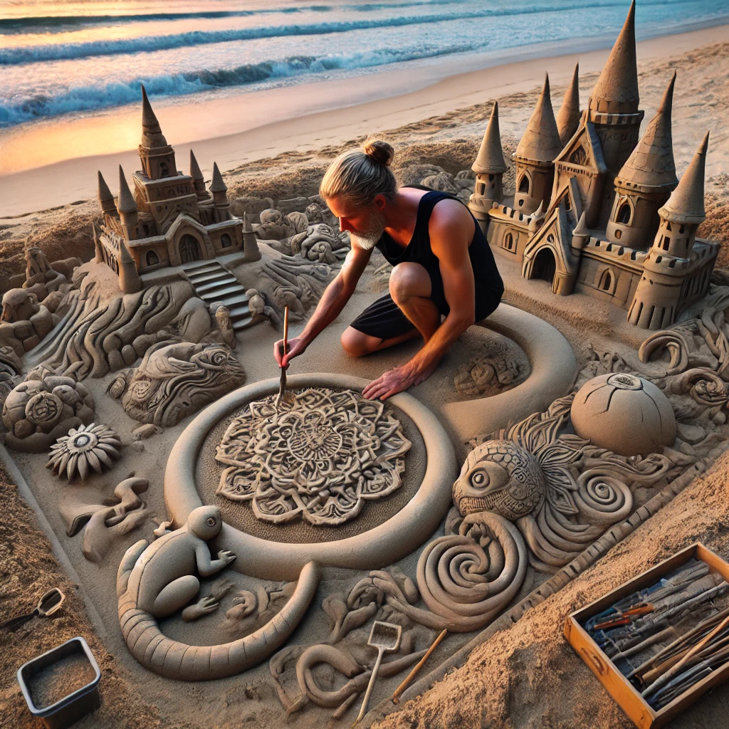 Misteri di Balik Karya Seni dari Pasir: Kreativitas Mengagumkan