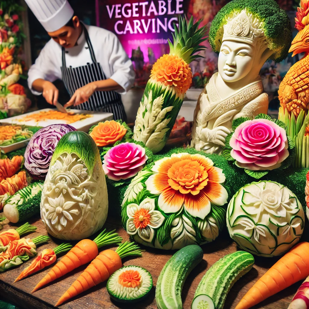 Seni Pahat dari Sayuran: Keahlian yang Unik dan Memukau