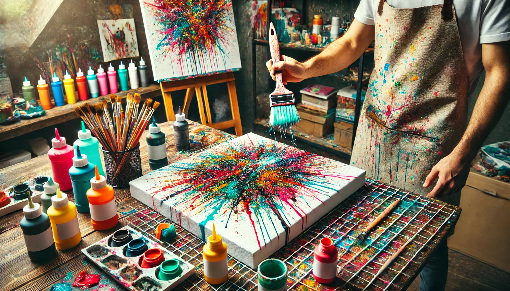 Teknik Toothbrush Splatter Painting: Kreasi Seni yang Unik