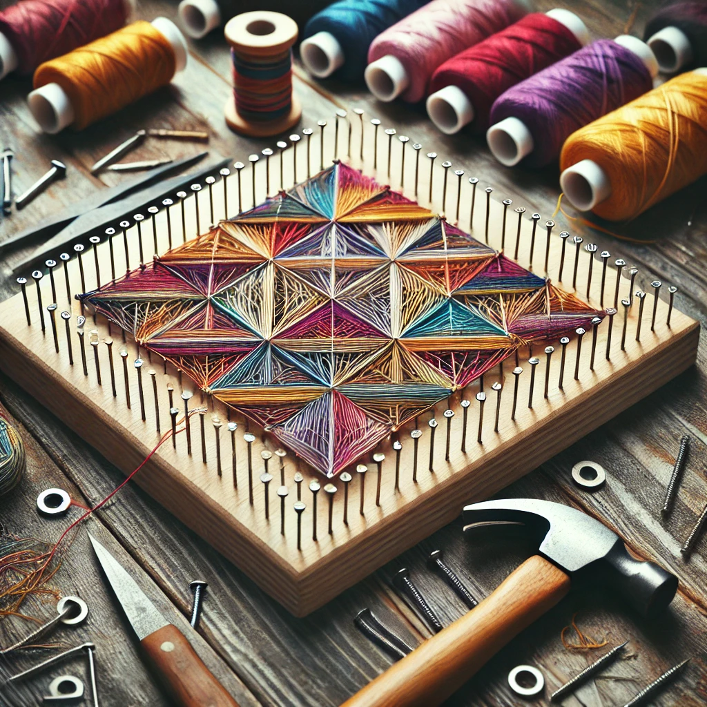 Teknik String Art: Seni Menganyam Benang jadi Karya Indah