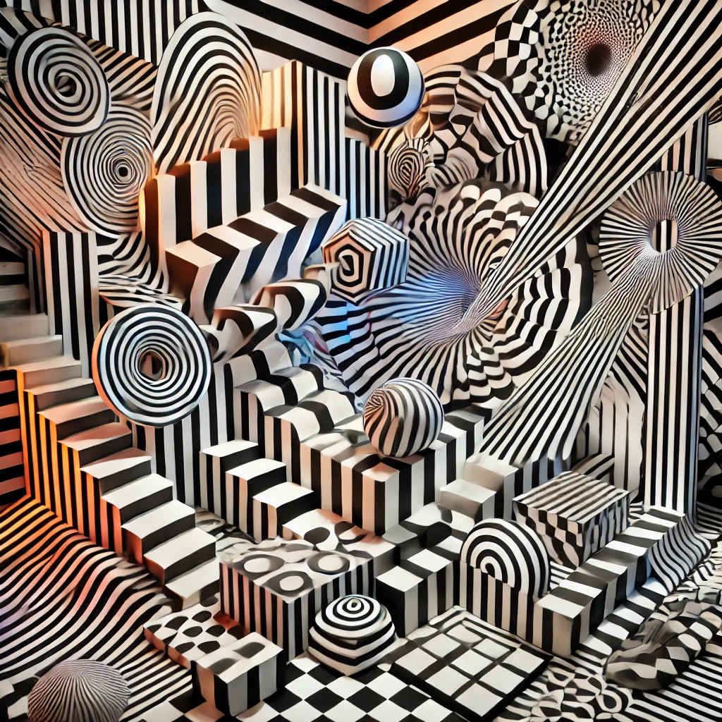 Teknik Op Art: Ilusi Optik dalam Seni Visual