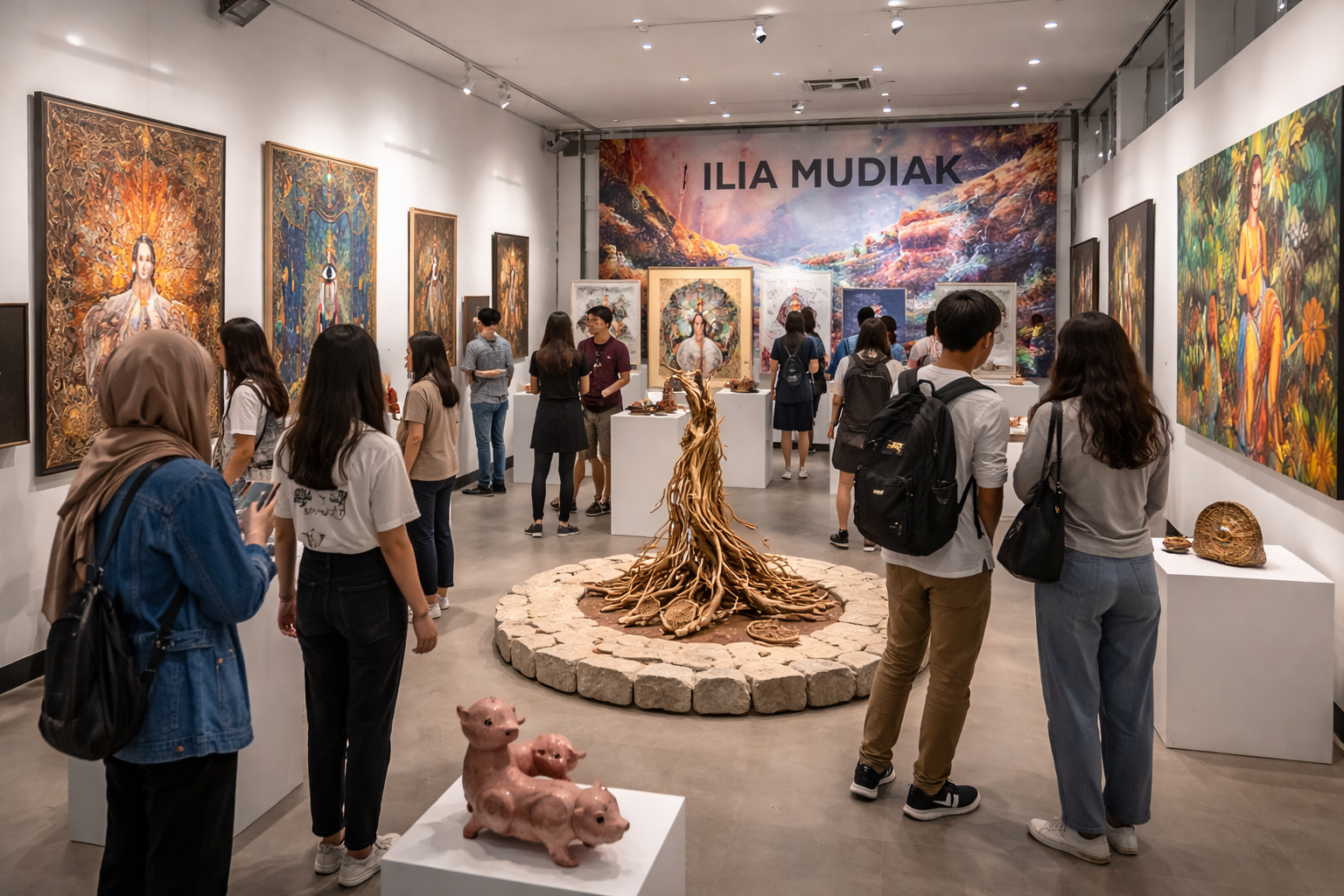 Pameran “Ilia Mudiak” di Galeri Universitas Negeri Padang
