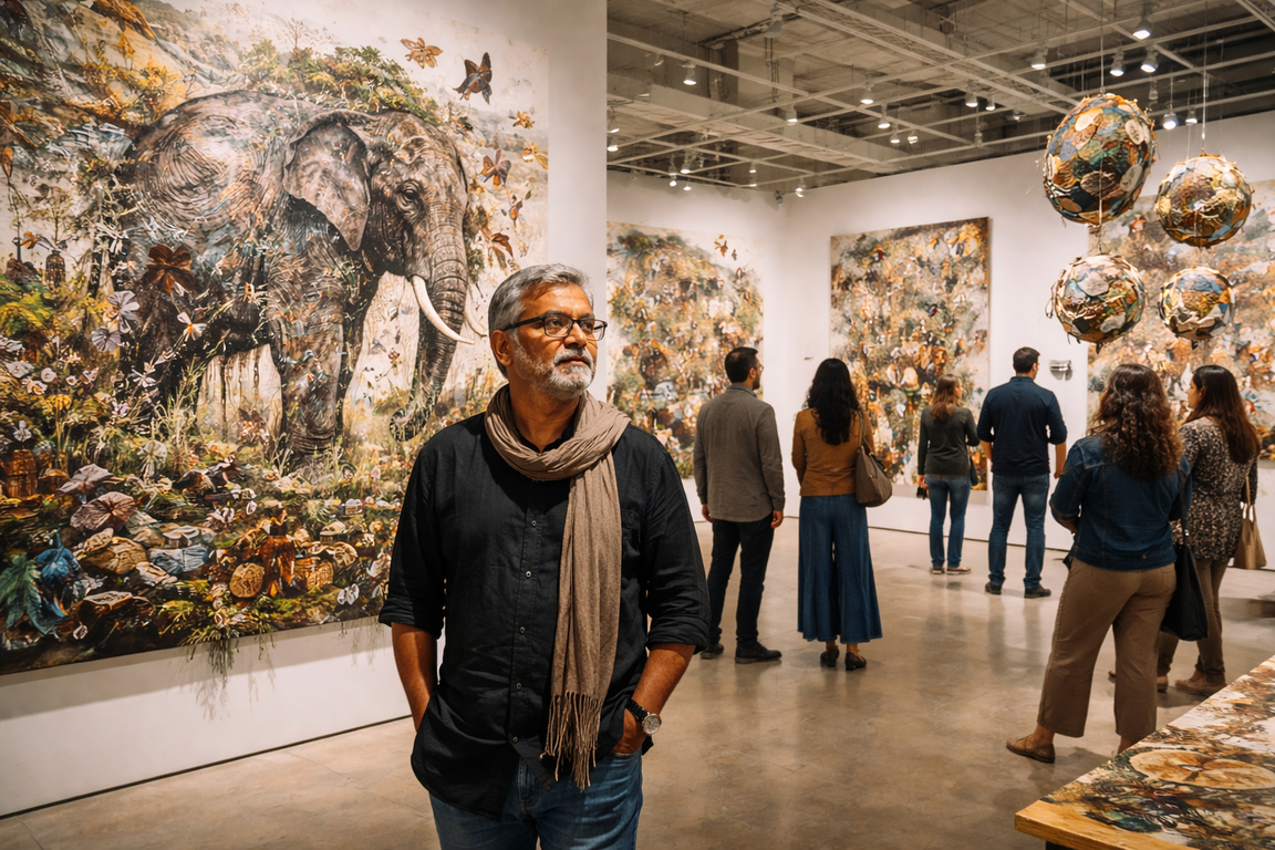 Jagannath Panda Tampilkan Pameran Solo di Bhubaneswar