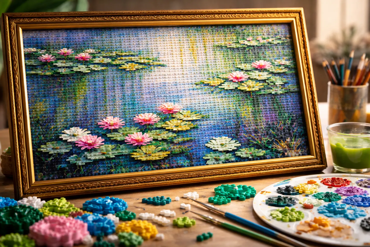 LEGO Mengubah Lukisan Monet Menjadi Karya Seni Interaktif